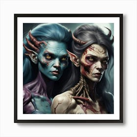Two Demons Art Print