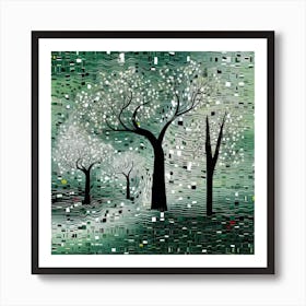 Trees In The Forest Art Print