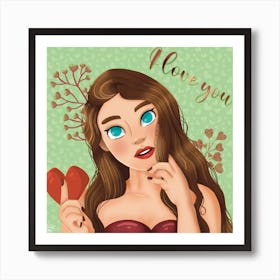 I Love You Art Print