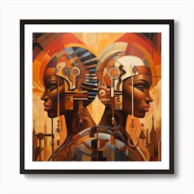 Two African Women 7 Art Print