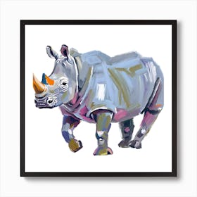 White Rhinoceros 01 1 Art Print