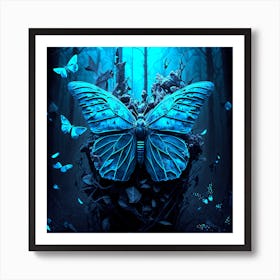 Goth Butterfly Art Print