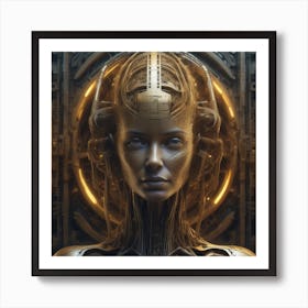 Futuristic Woman 43 Art Print