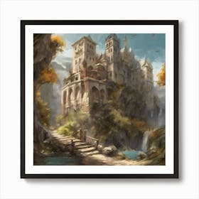 Castle In The Woods 10 Art Print