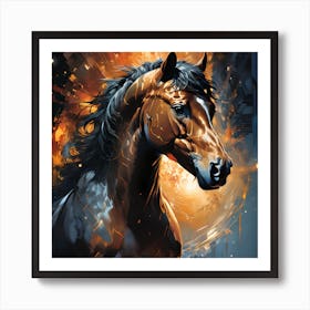 Fire Horse Art Print