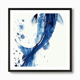 Blue Fish Art Print