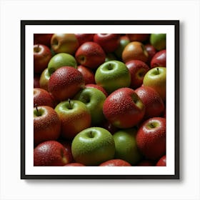 Plastic Apples Synthetically Engineered In Labs 1 Art Print