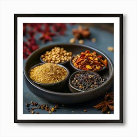 Spice Bowls Art Print