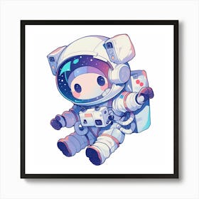 Cute Astronaut Art Print