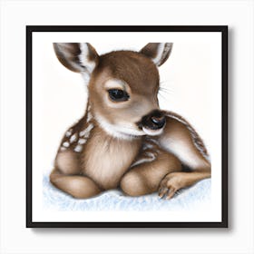 Sweet Little Deer (1) Art Print