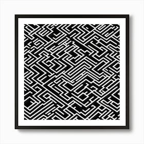 Maze Pattern 3 Art Print