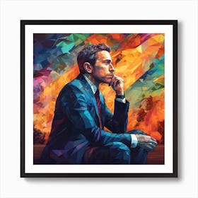 Man In The Suit 1 Art Print