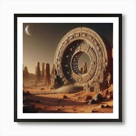 Alien Spaceship Art Print