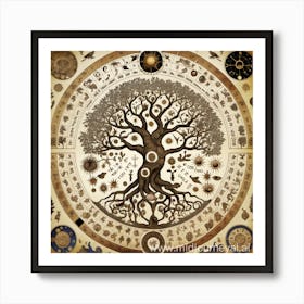 Cosmic Tree Of Life Art Print