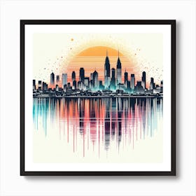 New York City Skyline 13 Art Print