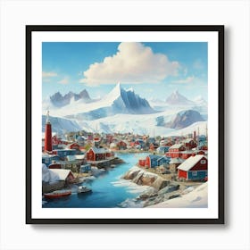 Arctic Village art print 1 Art Print