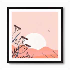 Pink Landscape Art Print