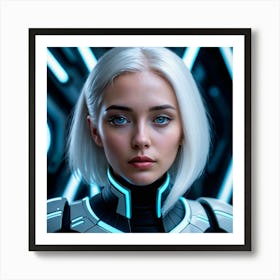 Futuristic Woman 44 Art Print