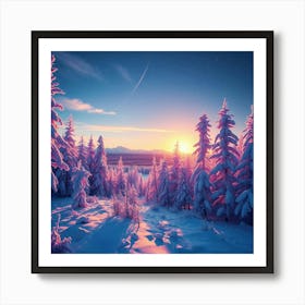 Sunset In Norway Poster