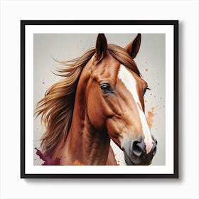 Horse Portrait Art Print