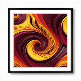 Abstract Swirling Swirls Art Print