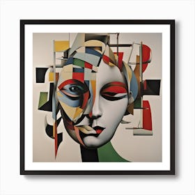 The Cubist Baroness Art Print