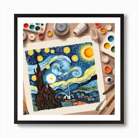 Van gogh girrasois  Art Print