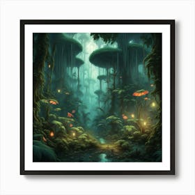 Fantasy Forest 4 Art Print