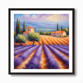 Lavender Fields Art Print