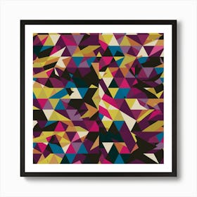 Abstract Triangles 32 Art Print