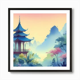 Chinese Pagoda 10 Art Print