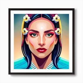 Portrait Of A Woman 1 Art Print