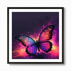 Butterfly Painting 232 Art Print