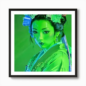 Japan Geisha Visual 25 Art Print