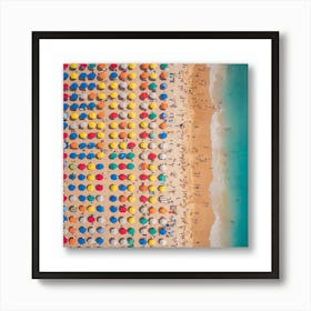 Beach Umbrellas 2 Art Print