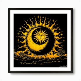 Lunar Year - Eclipse Path Art Print