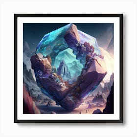 Ice Crystal Art Print