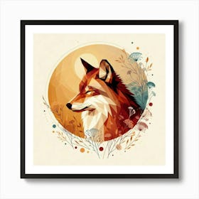 A peaceful fox 3 Art Print