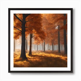 Autumn Forest 5 Art Print