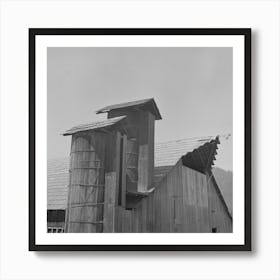 Jackson County, Oregon, Detail Of Barn And Silo By Russell Lee Art Print