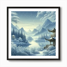 Asian Pagoda Art Print