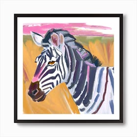 Plains Zebra 04 Art Print