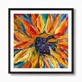 Fire flower Art Print