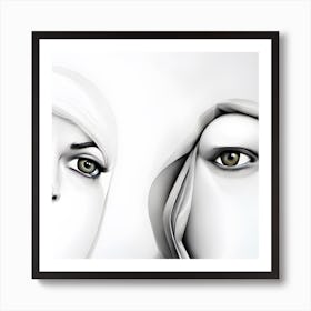 Two faced Art Print