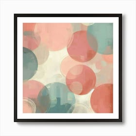 Abstract Circles Canvas Art 1 Art Print