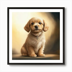 Innocent Eyes and Wagging Tail Art Print