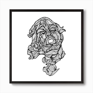 Wordless Voices  Square Art Print