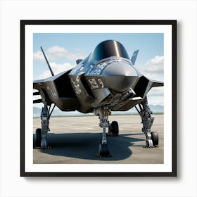 F35 Fighter Jet As A Transformer (1) Art Print