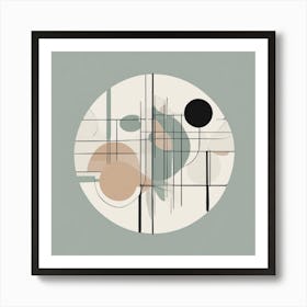 Abstract Circles 1 Art Print