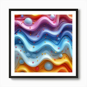 3d Background 1 Art Print